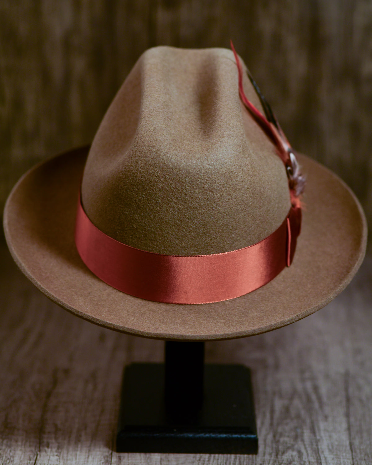 Camel Rabbit Fur Fedora
