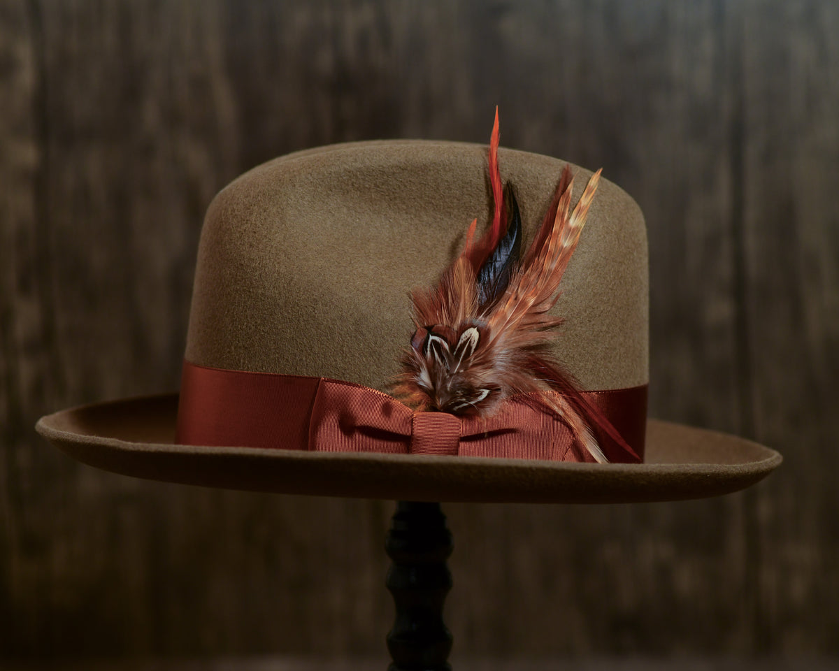 Camel Rabbit Fur Fedora
