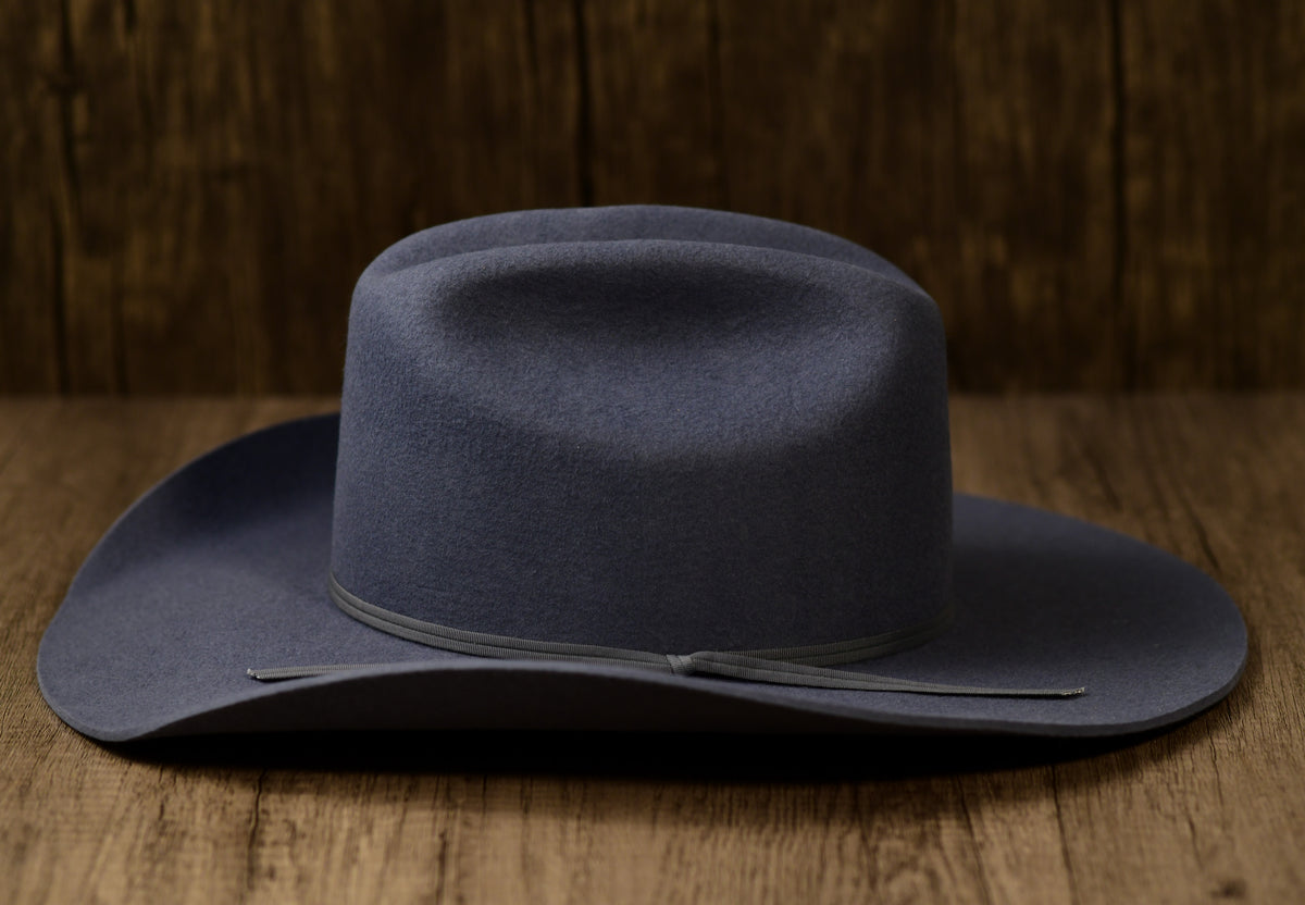 Steel Grey Western Weight Rabbit Fur Cowboy Hat