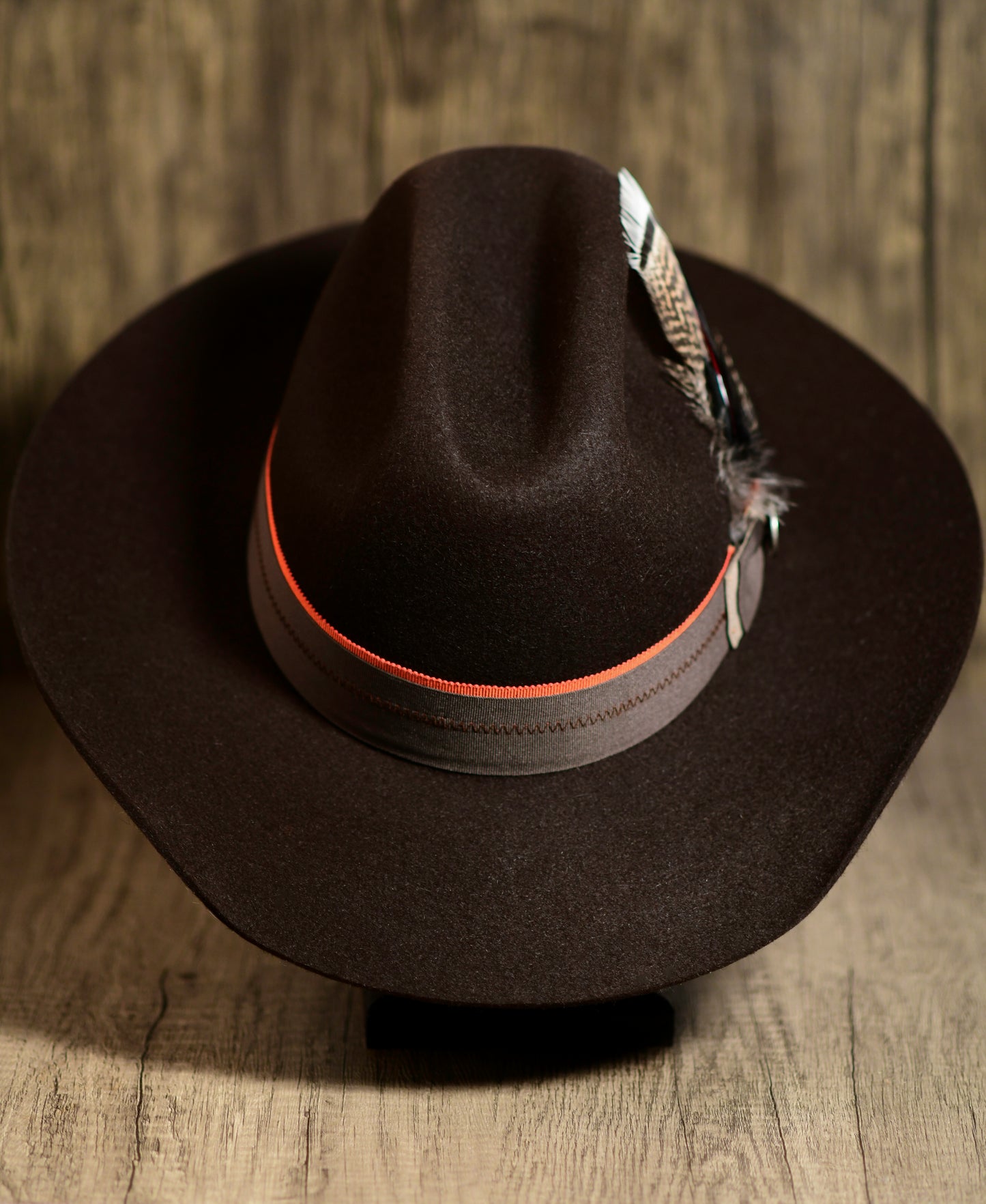 Dark Brown Rabbit Fur Cowboy hat