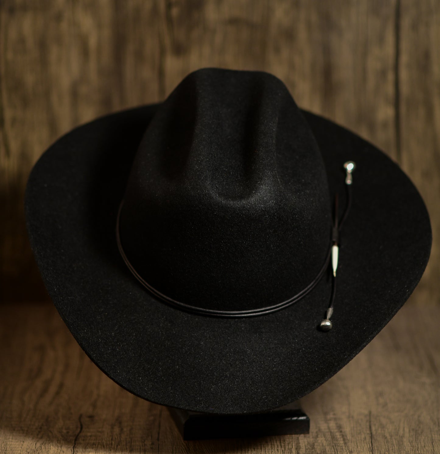Black Rabbit Fur Felt Cowboy Hat