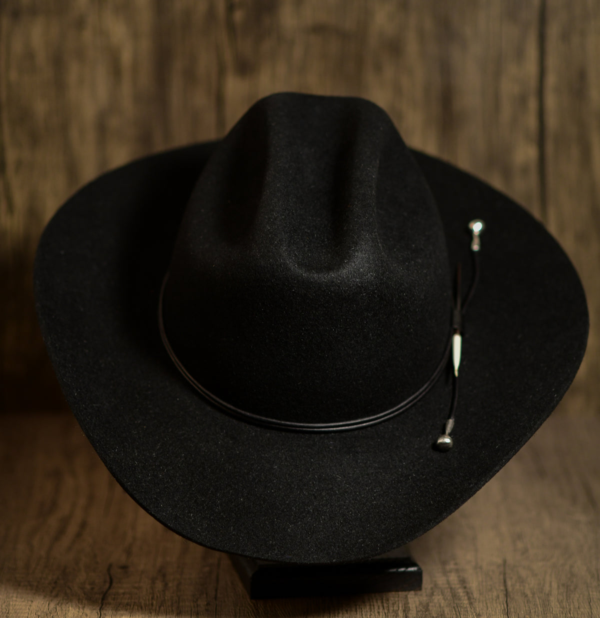 Black Western Weight Fur Felt Cowboy Hat