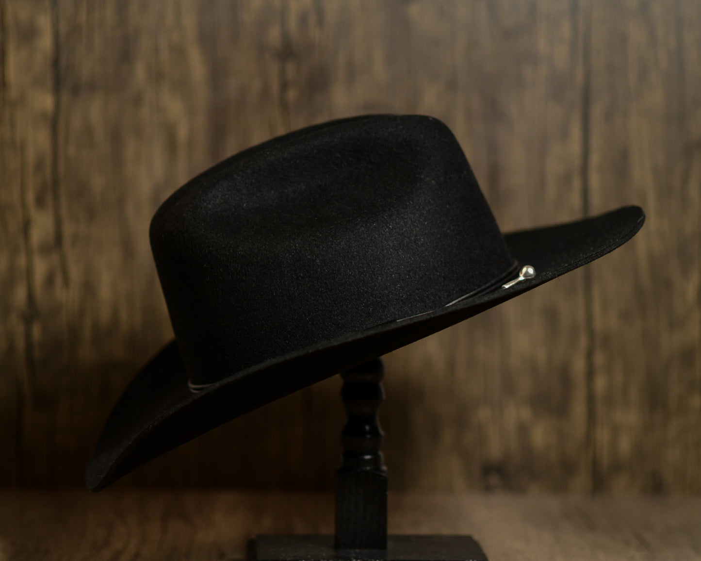 Black Rabbit Fur Felt Cowboy Hat