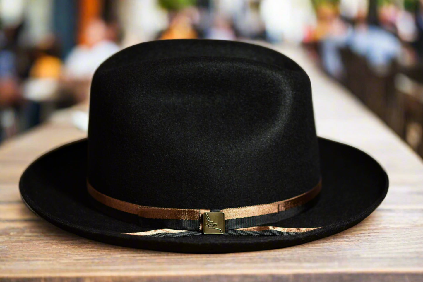 Black Rabbit Fur Fedora