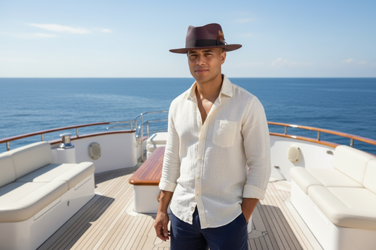 Chocolate Brown Panama Fedora