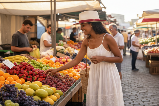 Natural Panama Straw Fedora