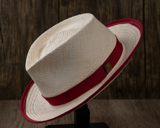 Natural Panama Straw Fedora