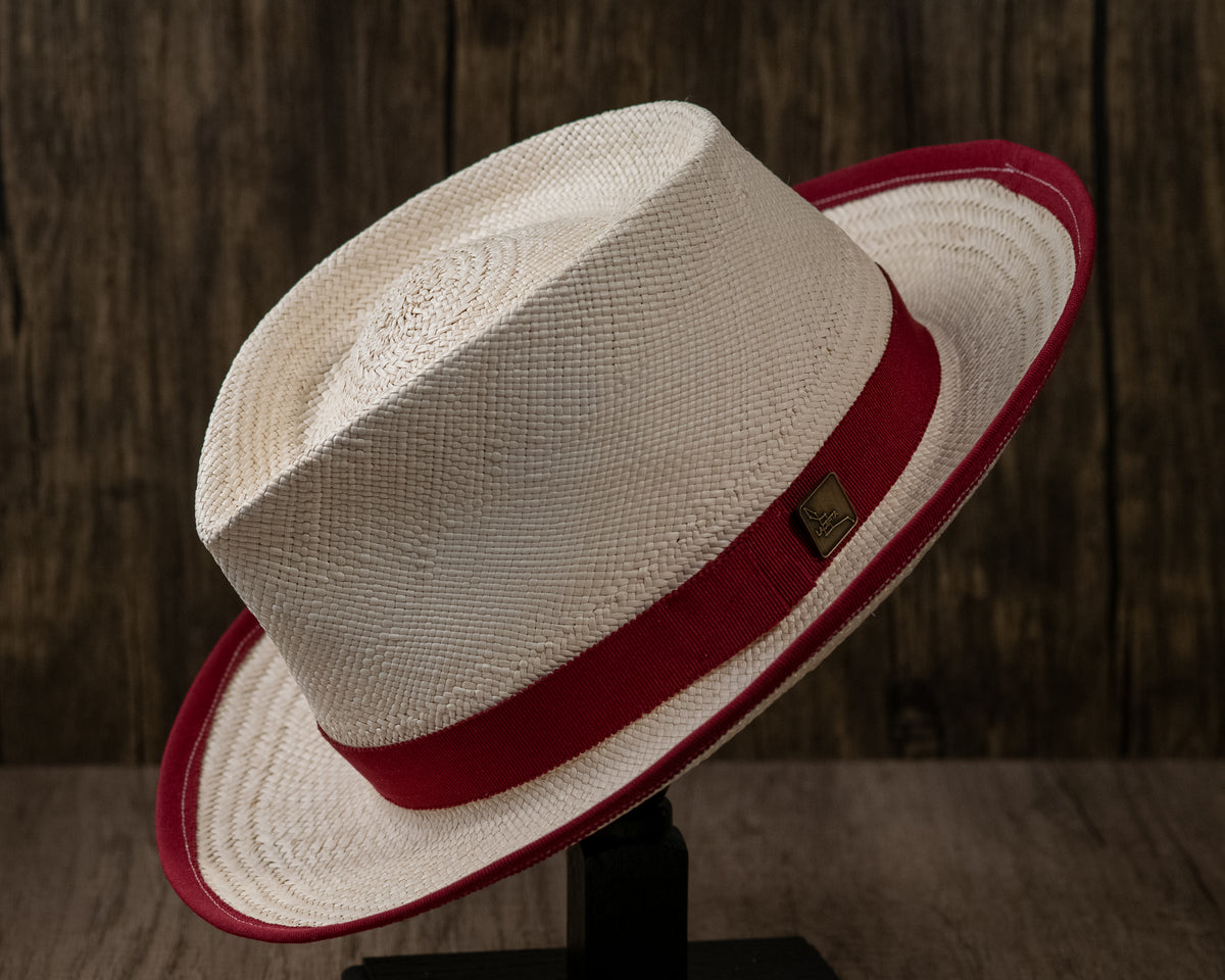 Natural Panama Straw Fedora