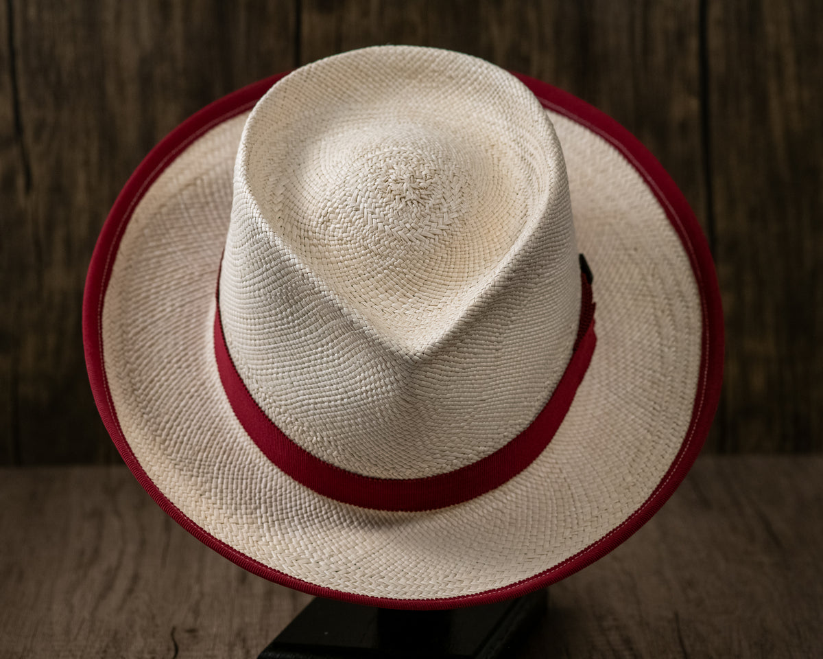 Natural Panama Straw Fedora