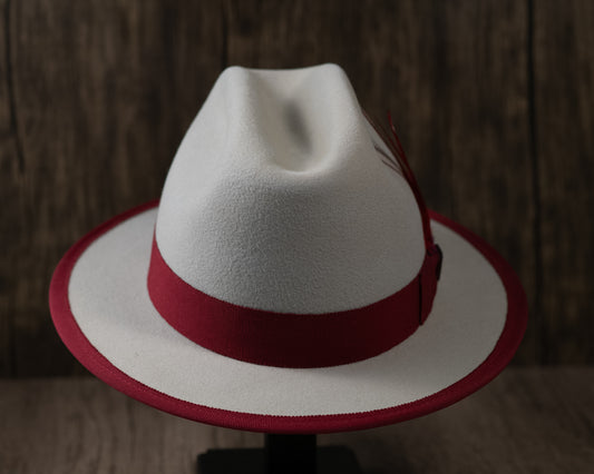 Bone Rabbit Fur Fedora