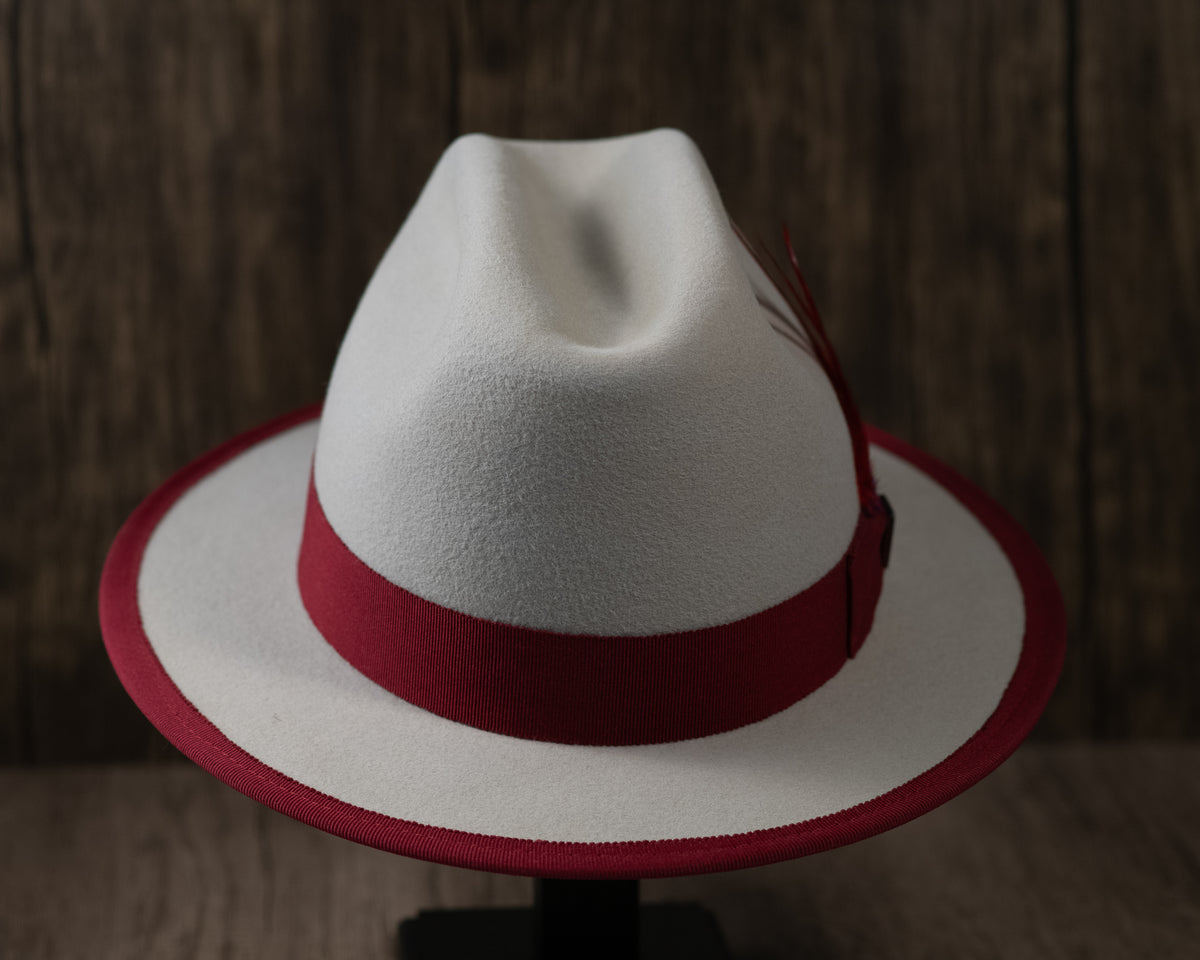 Bone 5 inch Rabbit Fur Fedora