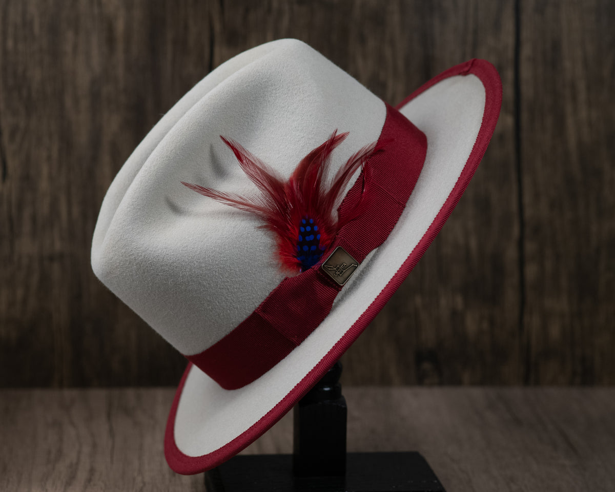 Bone 5 inch Rabbit Fur Fedora