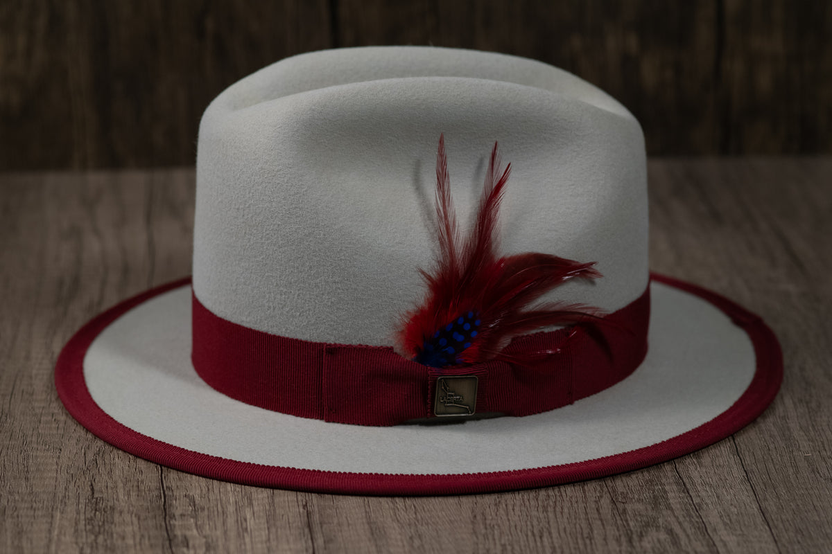 Bone 5 inch Rabbit Fur Fedora