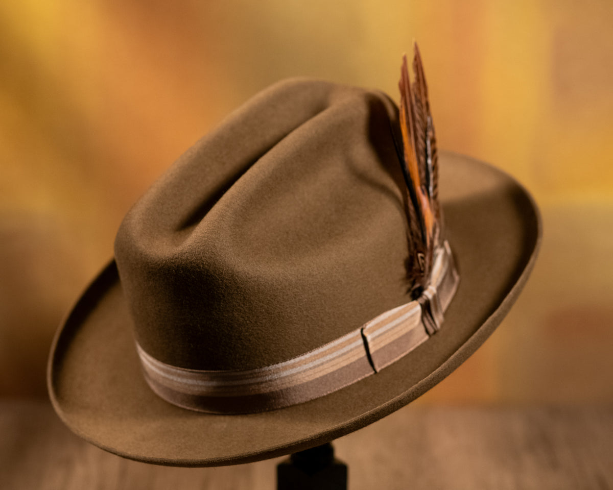 Pecan Dress Beaver Fur Fedora