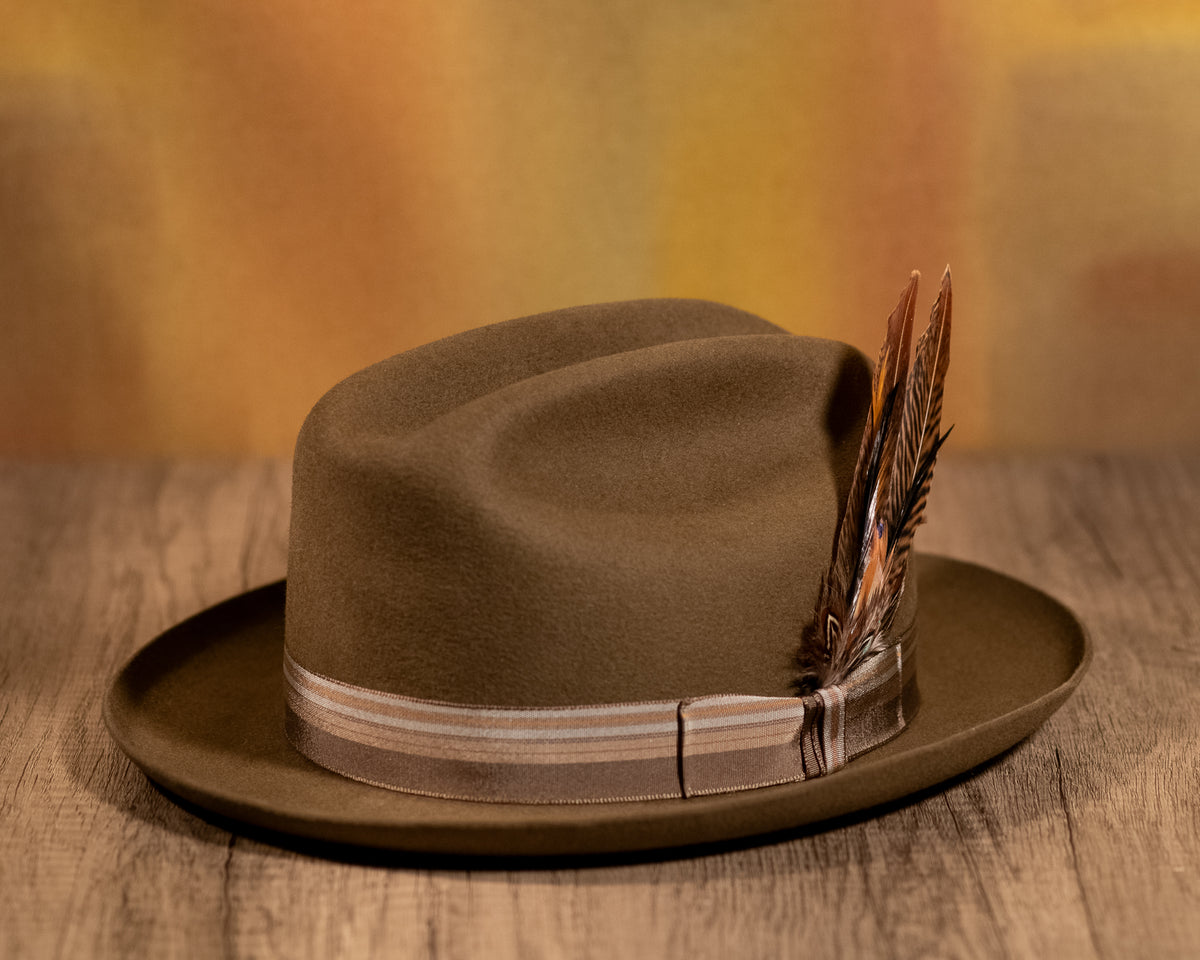Pecan Dress Beaver Fur Fedora