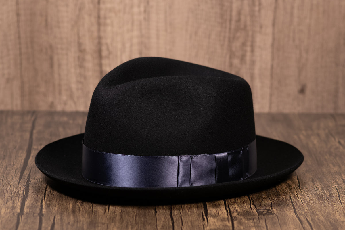 Black Western Weight Rabbit Fur Fedora