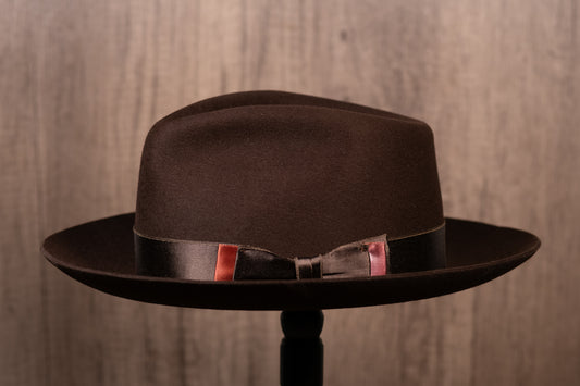 Dark Brown Beaver Fur Fedora