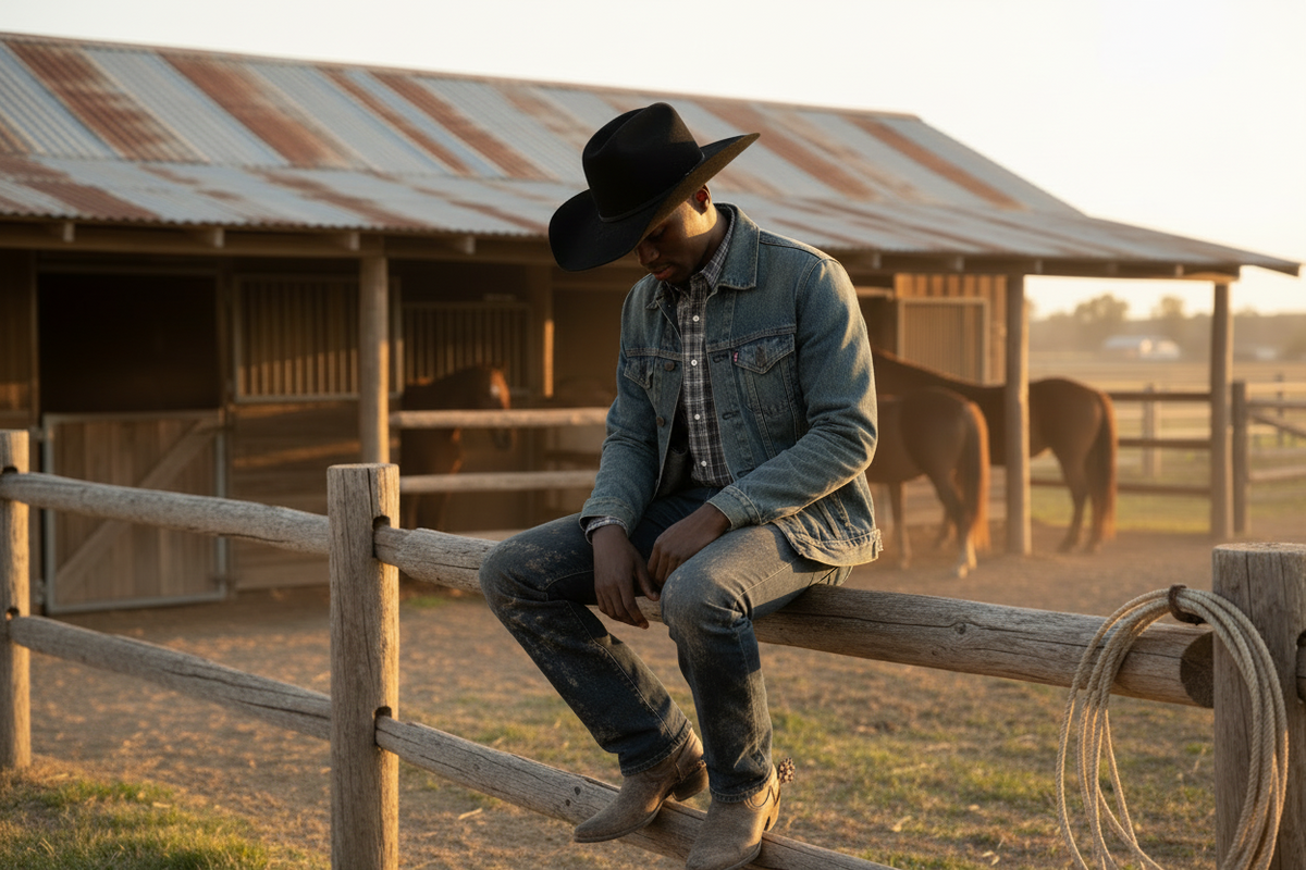 Black Beaver Fur Cowboy Hat