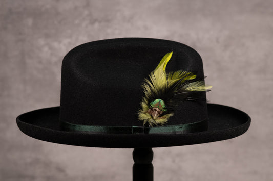 Black Rabbit Fur Fedora