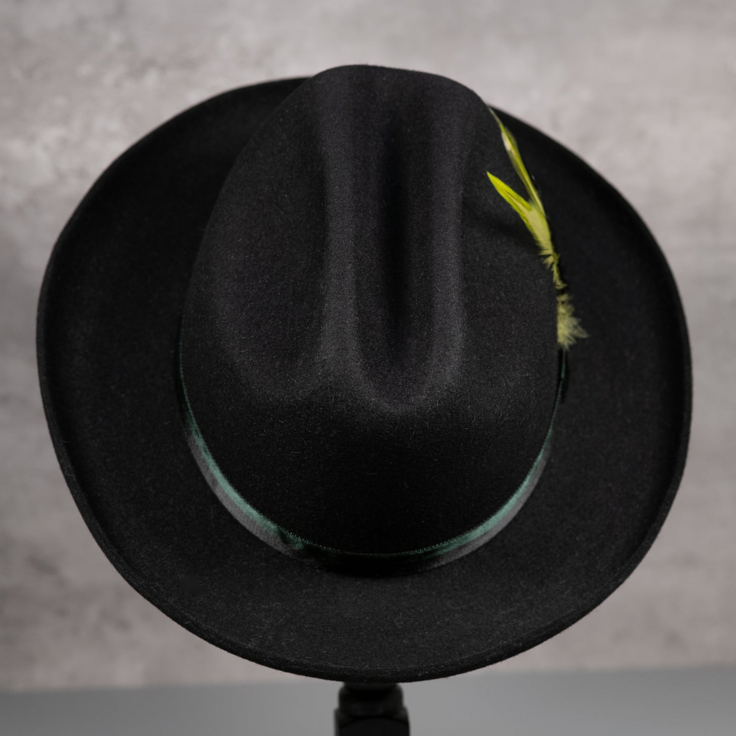Black Rabbit Fur Fedora
