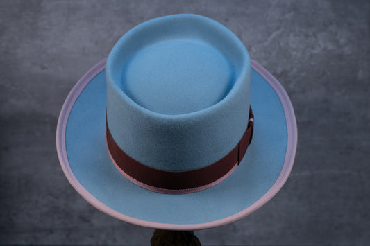 Sky Blue Rabbit Fur Felt