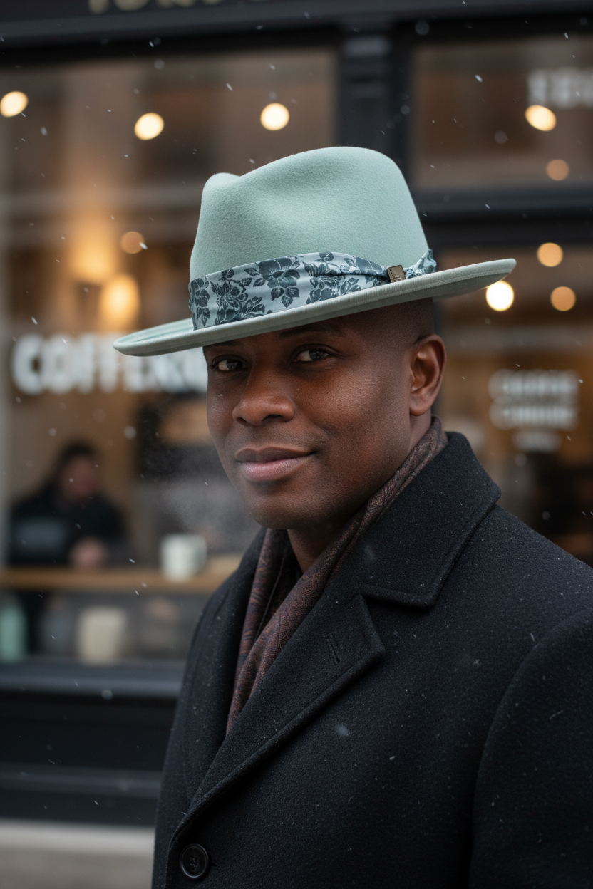 Willow Teardrop Rabbit Fur Fedora