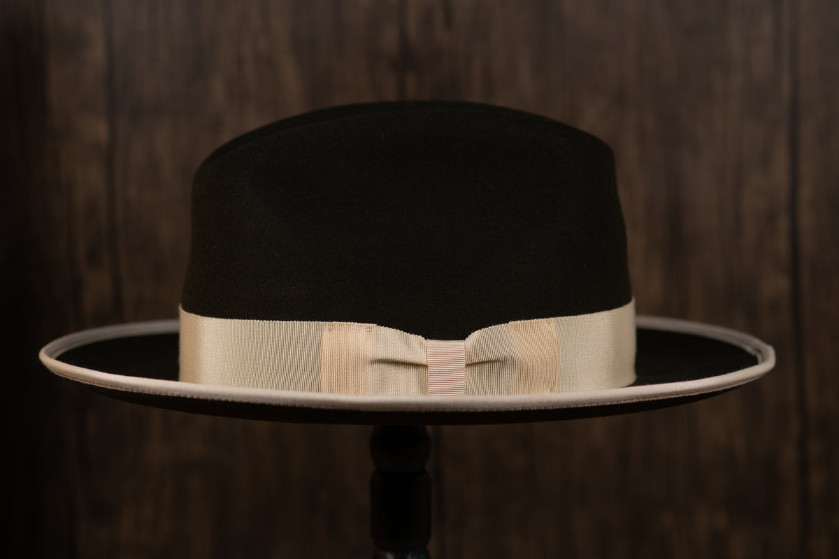Olive Dress Weight Rabbit Fur Fedora
