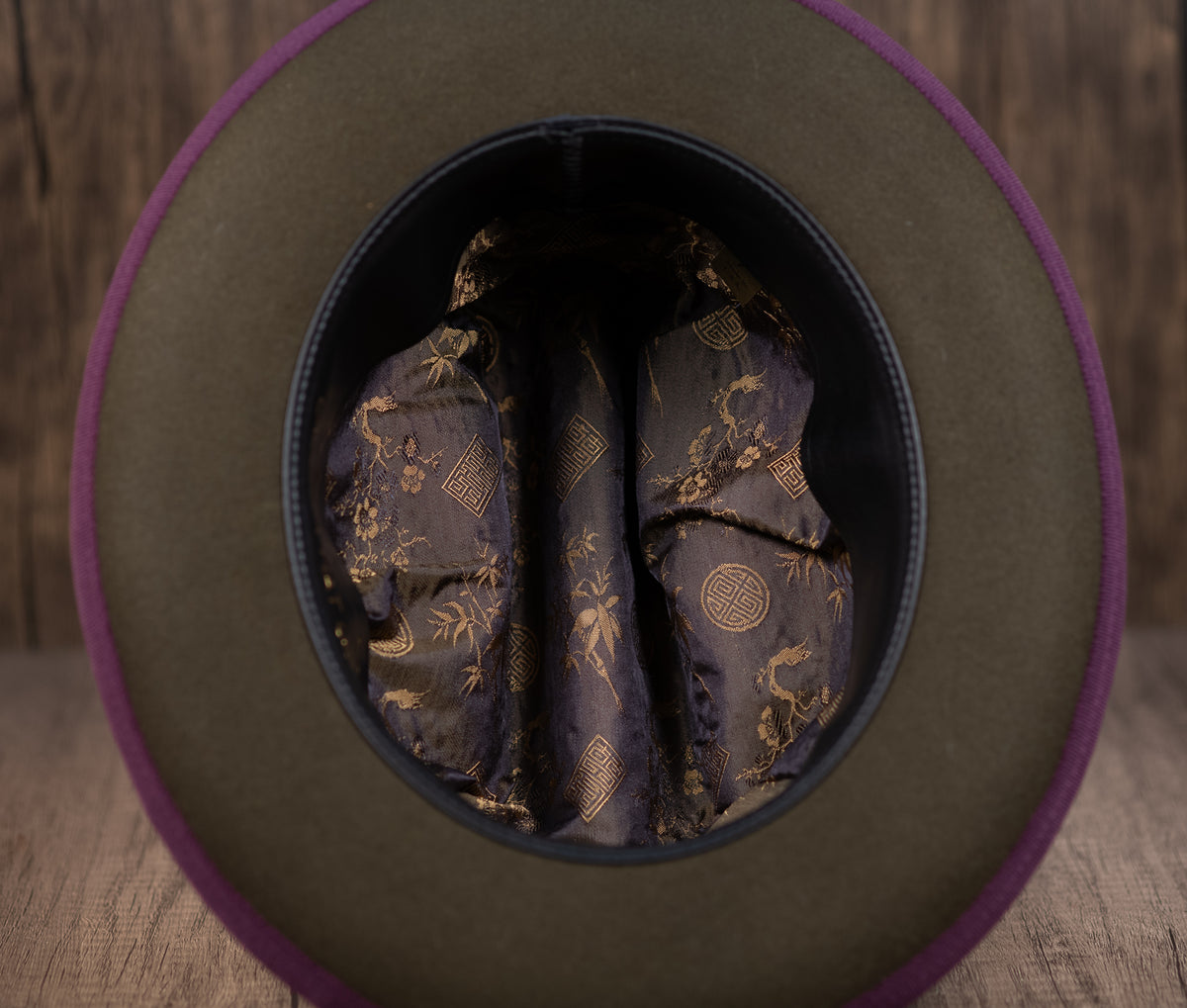 Olive Beaver Fur Fedora