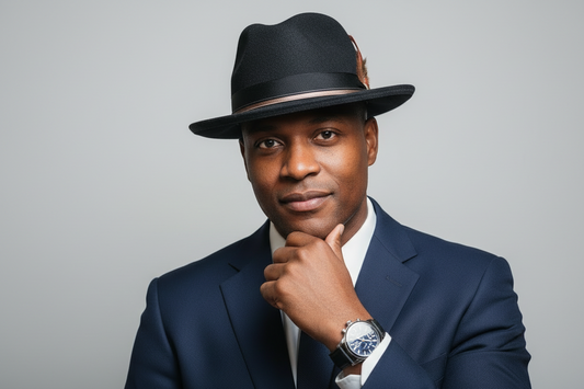 Black Rabbit Fur Fedora