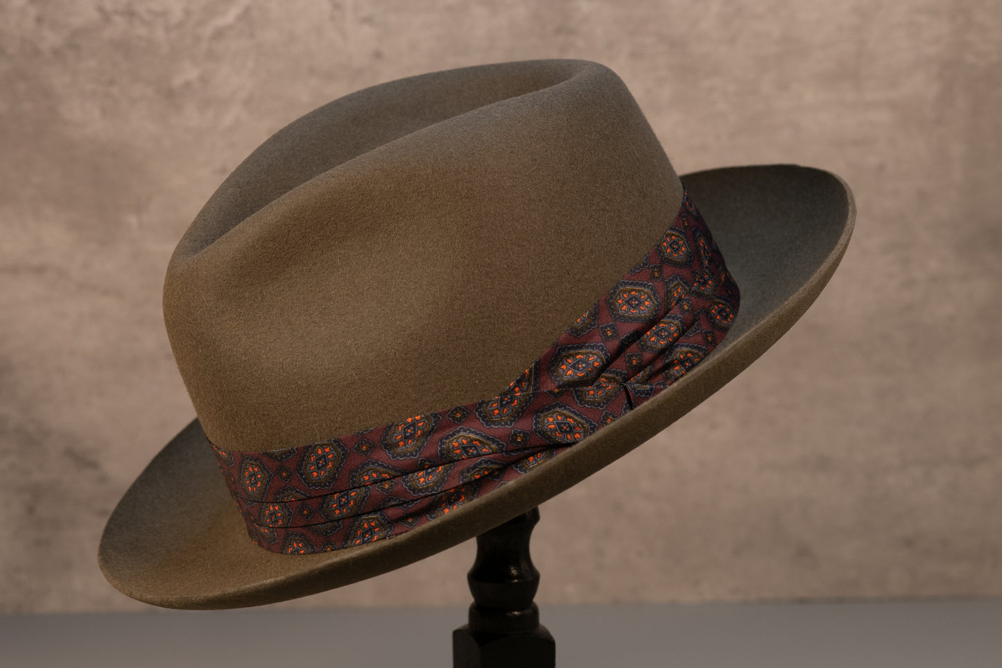 Dark Grey Rabbit Felt Fedora