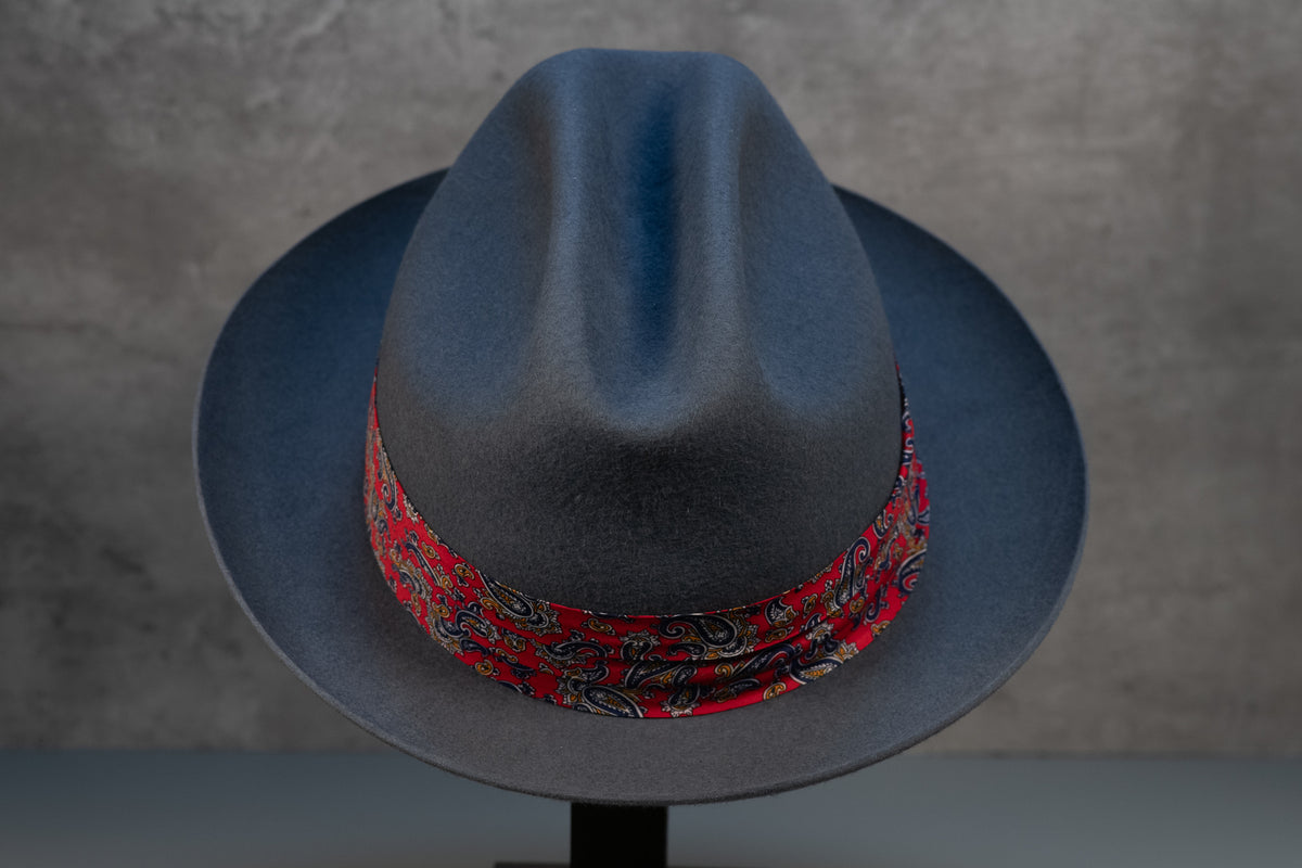 Steel Grey 4 inch Rabbit Fur Rancher