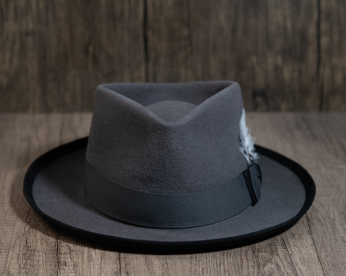 Gunmetal Coypu Fur Fedora
