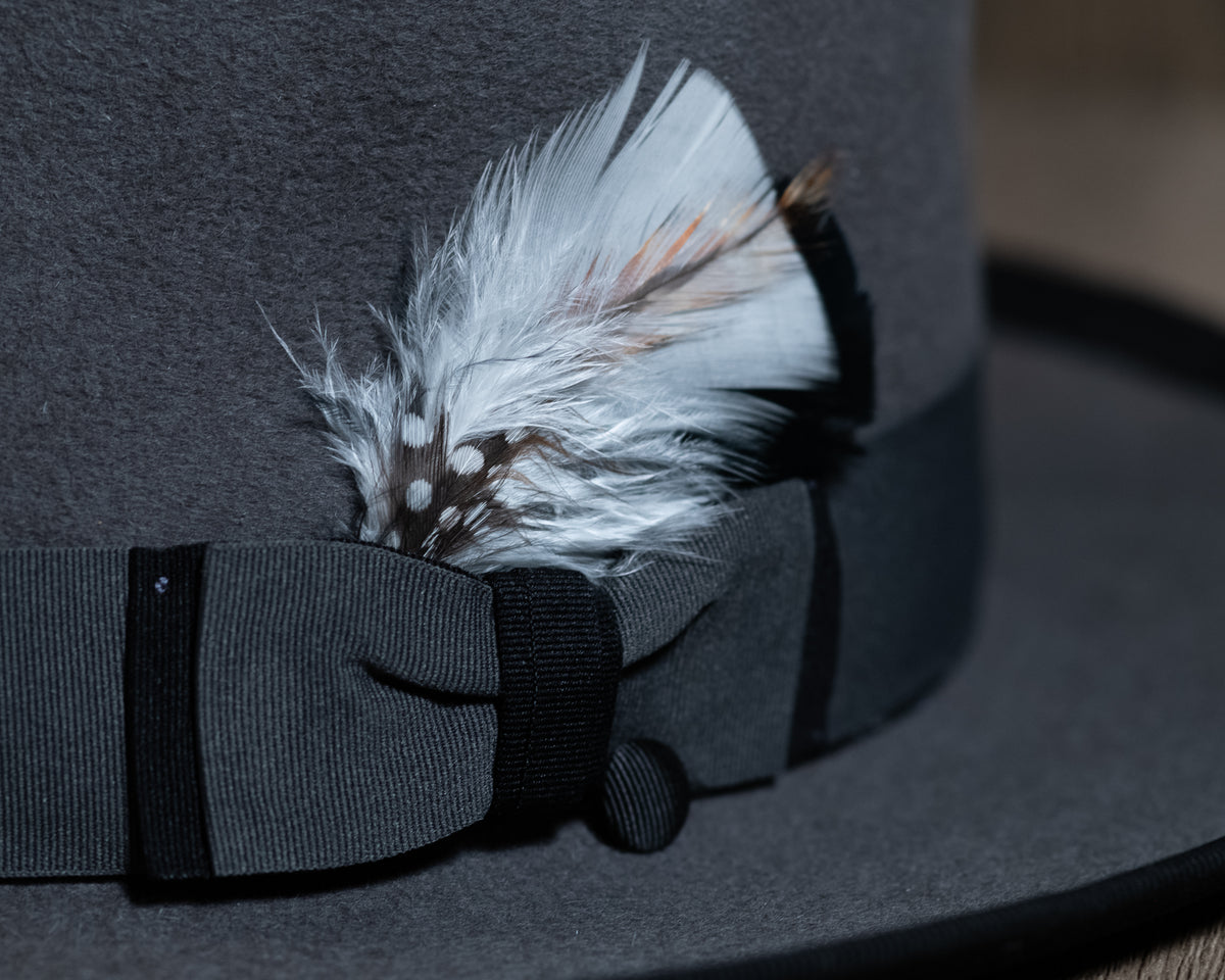 Gunmetal Teardrop Coypu Fur Fedora