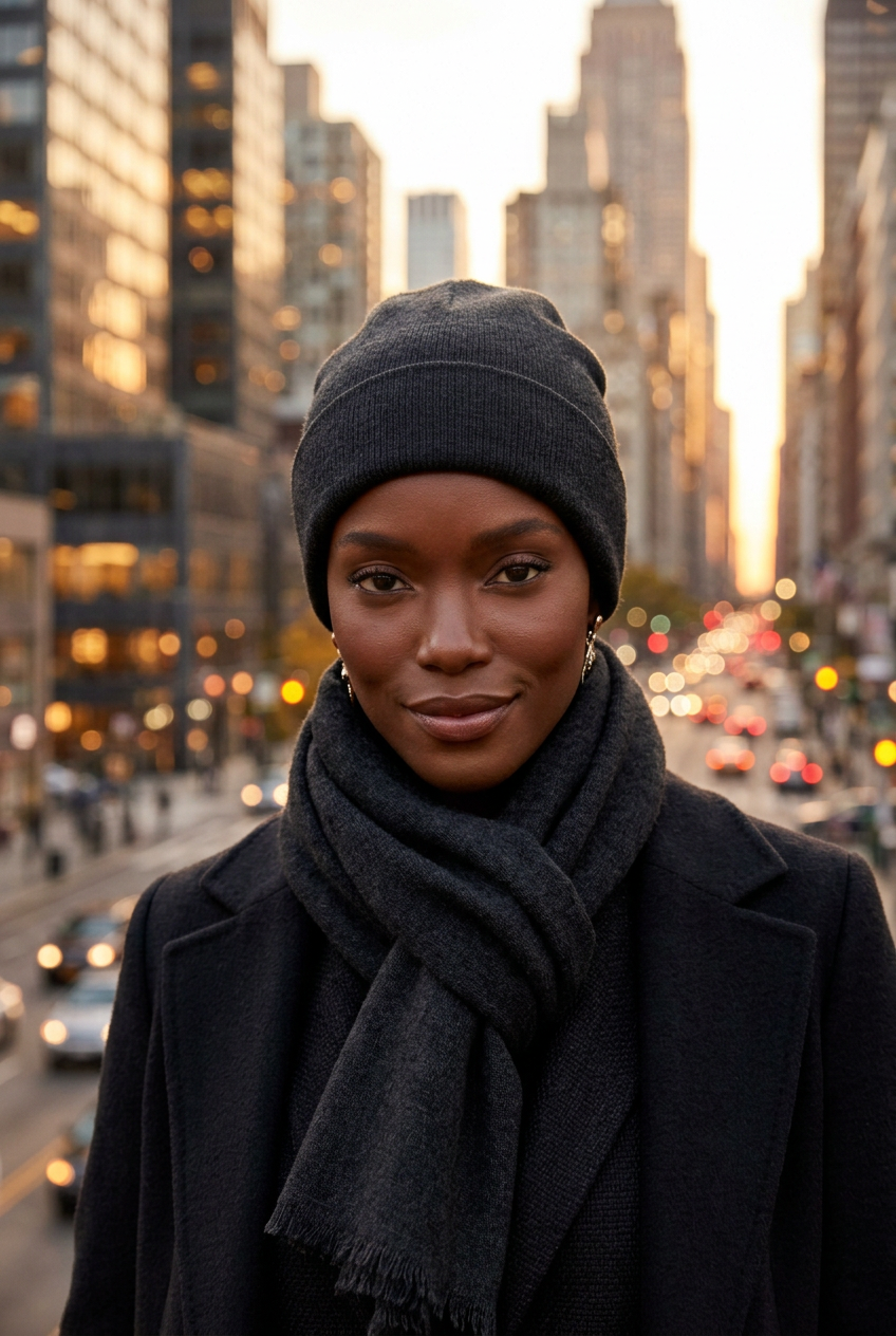 Nepali Handmade Cashmere Scarf - Charcoal