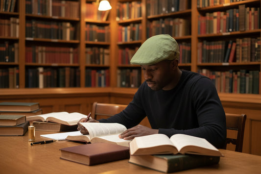 Green Trinity Linen Cap 20 by Mucros Weavers