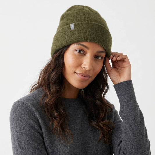 Brushed Alpaca Beanie - Beech