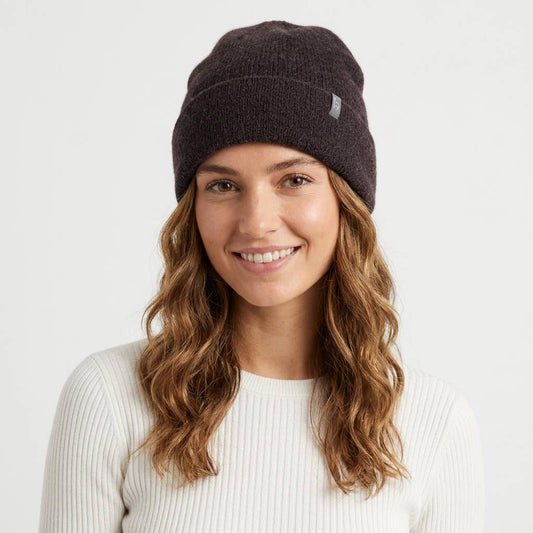 Brushed Alpaca Beanie - Blackberry