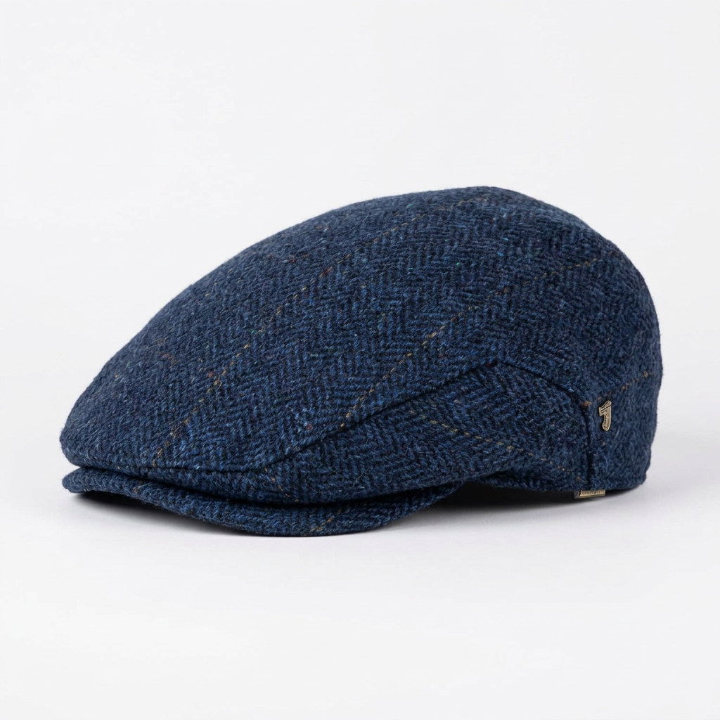 Blue Irish Tweed Trinity Cap