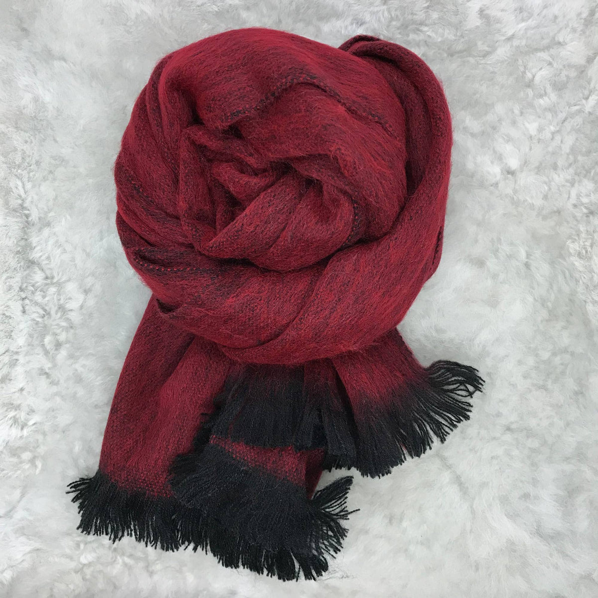 Ruby Nights Woven Alpaca Scarf