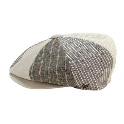 Grey Patch Work Newsboy Cap by Epoch Hat Co