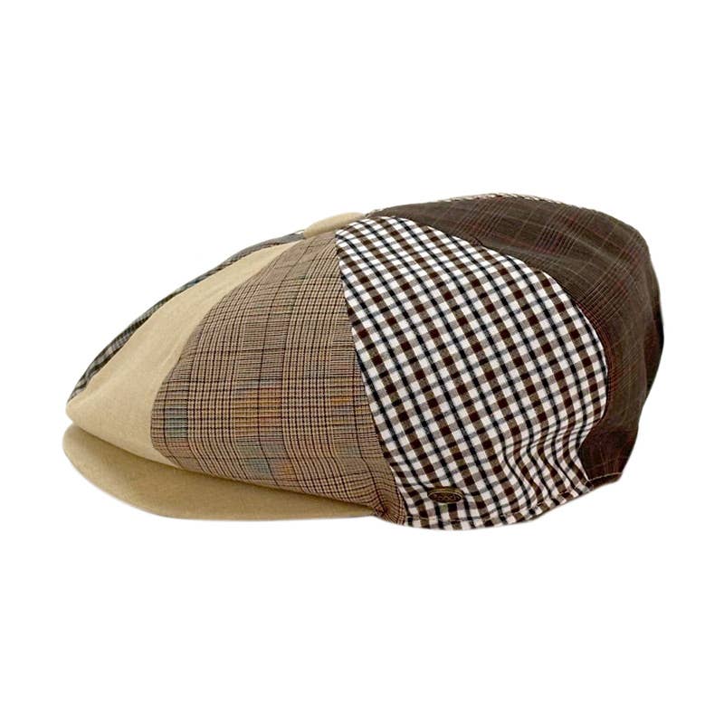 Classic Patch Work Newsboy Cap by Epoch Hat Co
