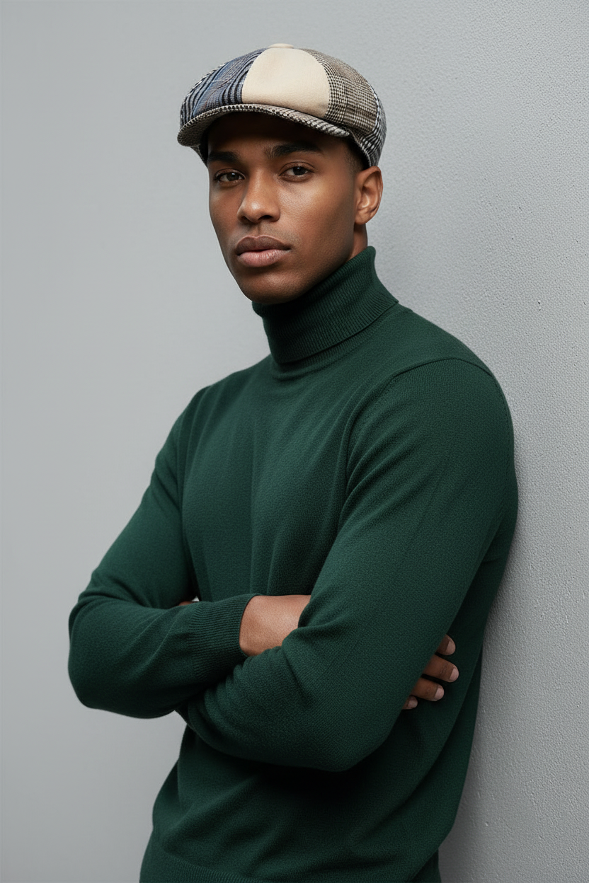 Classic Patch Work Newsboy Cap by Epoch Hat Co