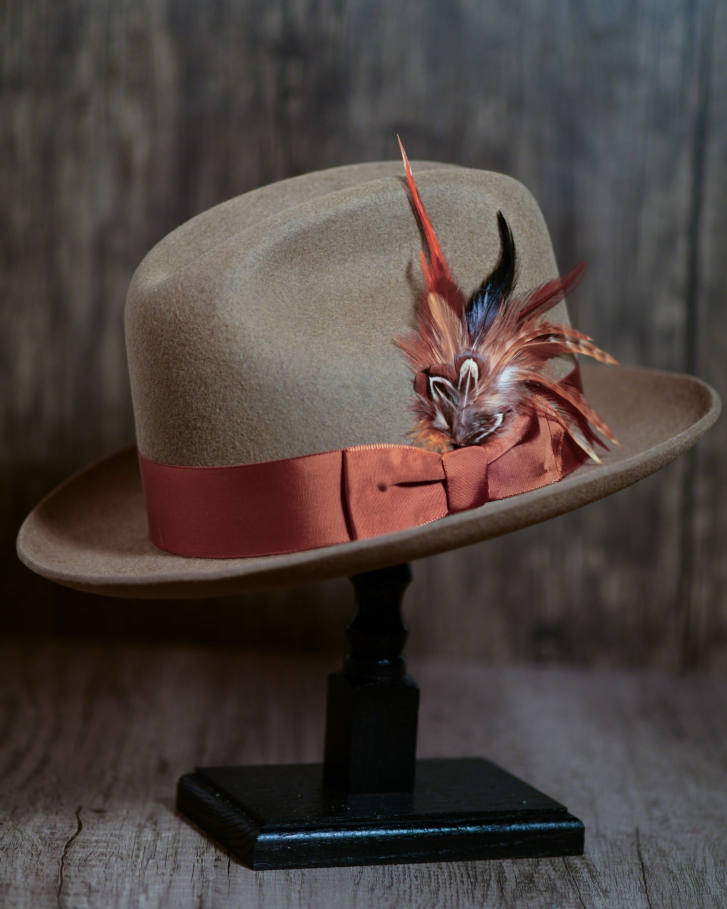 Camel Rabbit Fur Fedora