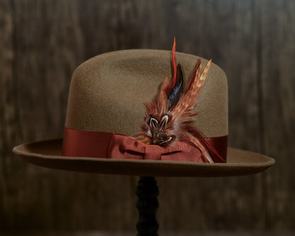 Camel Rabbit Fur Fedora