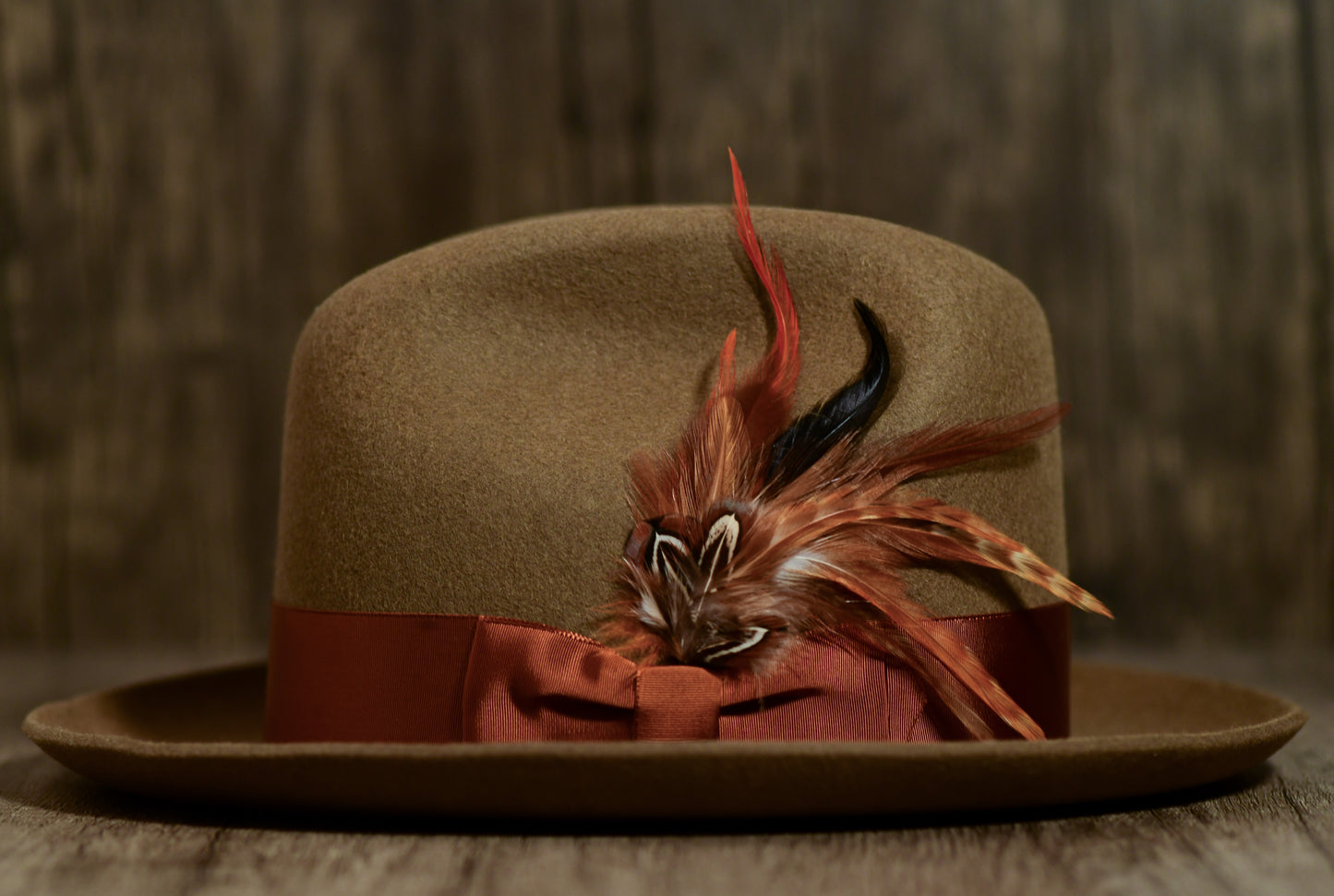 Camel Rabbit Fur Fedora