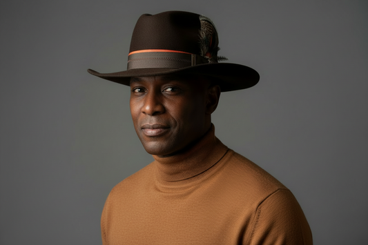 Dark Brown Rabbit Fur Cowboy hat