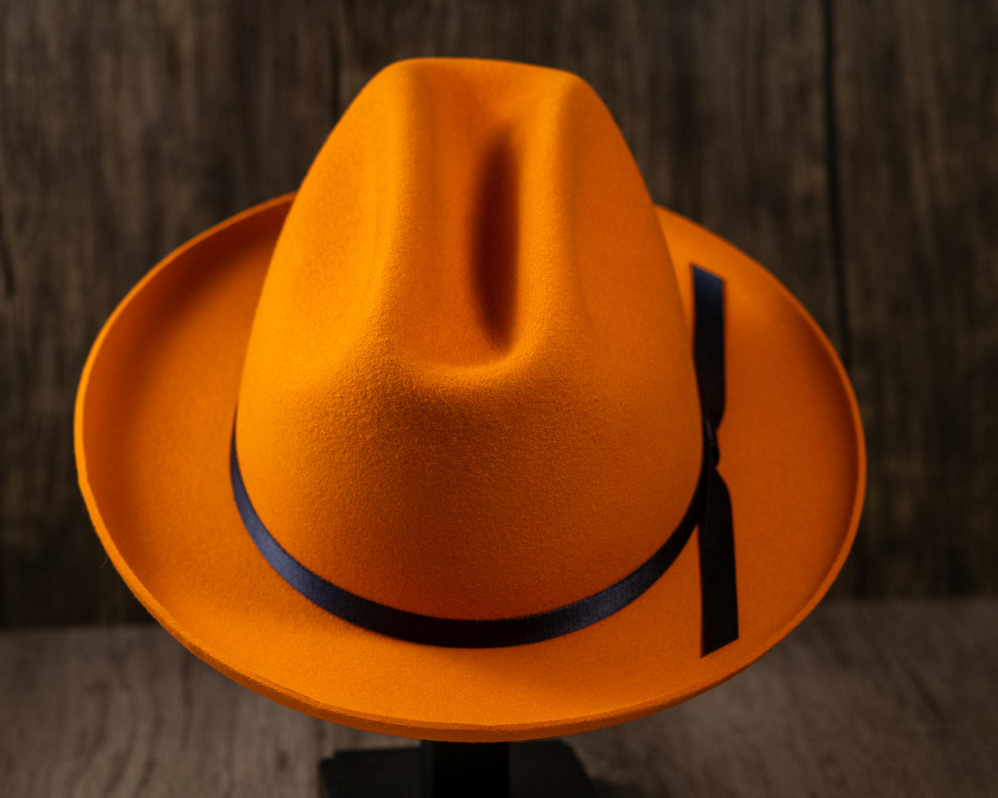 Orange Rabbit Fur Fedora
