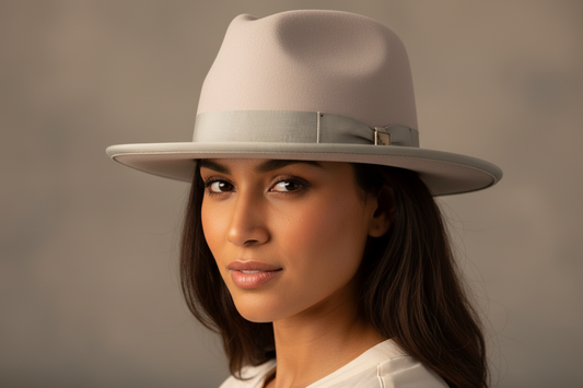 Bone Rabbit Fur Fedora