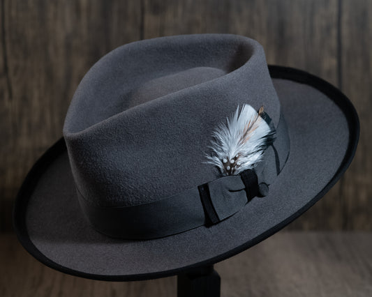 Gunmetal Coypu Fur Fedora