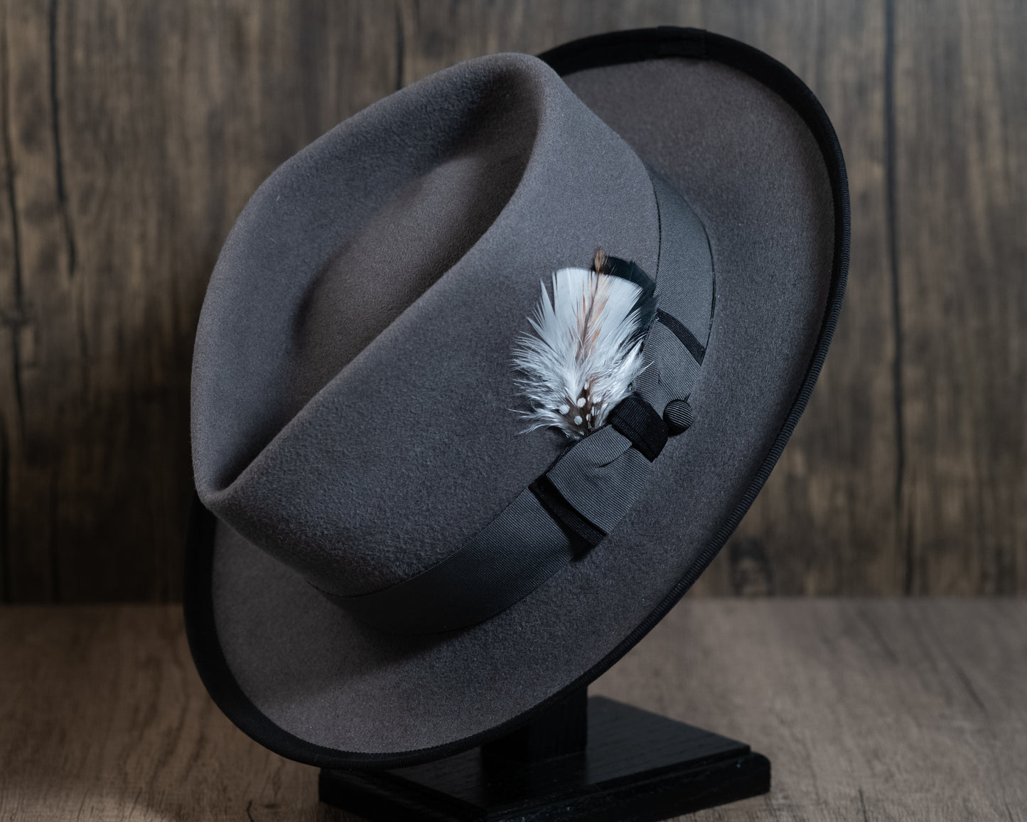 Gunmetal Coypu Fur Fedora